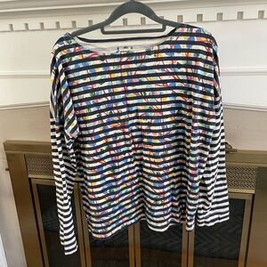 J. Crew Multicolor Striped Tee